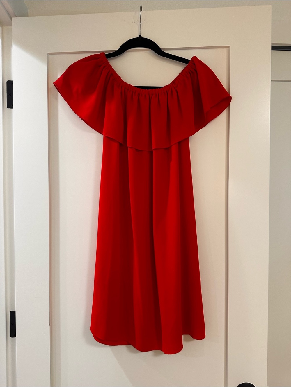 Wilfred Strapless Off-Shoulder Red Dress